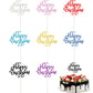 40 Pieces Happy Birthday Cake Toppers Glitter Birthday Cupcake Topper Cake Party Supplies Birthday Decorations For Children Or Adults, 8 Colors (Classic)
