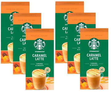 Starbucks Caramel Latte Premium Instant Coffee, 5 Sachets, (Pack Of 6, Total 30 Sachets)