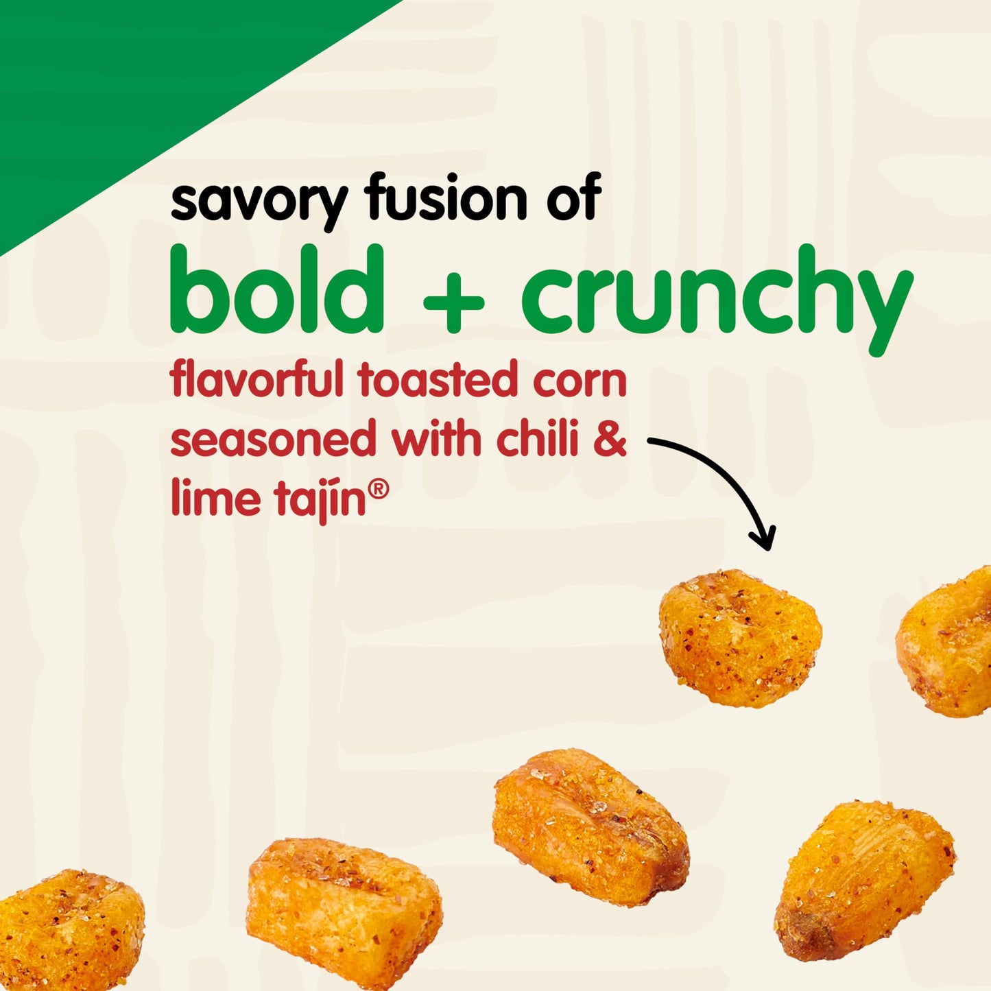 Snak Club Toasted Corn Nuggets with Chili and Lime, Non-GMO, Gluten-Free, 4 oz (Pack of 6), Orange Label