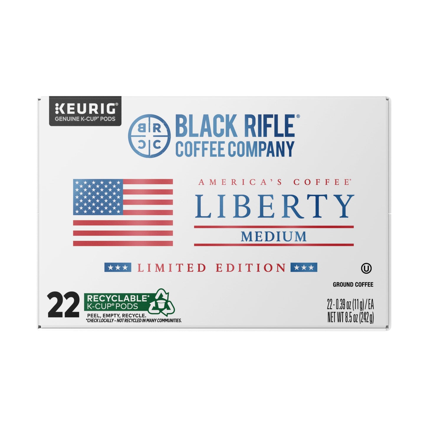 Black   Coffee Company Liberty Roast Single Serve Coffee, Hazelnut & Brown Sugar, 22 Count, 1 Pack