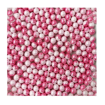 Edible Pink White Pearl Sugar Sprinkles Candy Baking Edible Cake Decorations Cupcake Toppers Cookie Decorating Celebrations Wedd