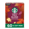 Starbucks K-Cup Coffee Pods, Medium Roast Coffee For Keurig Coffee Makers, Fall Blend, 100% Arabica, Limited Edition, 6 Boxes (60 Pods Total)