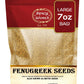 Spicy World Fenugreek Seeds (Methi) 7 Ounce Bag - All Natural & Pure - Resealable Bag