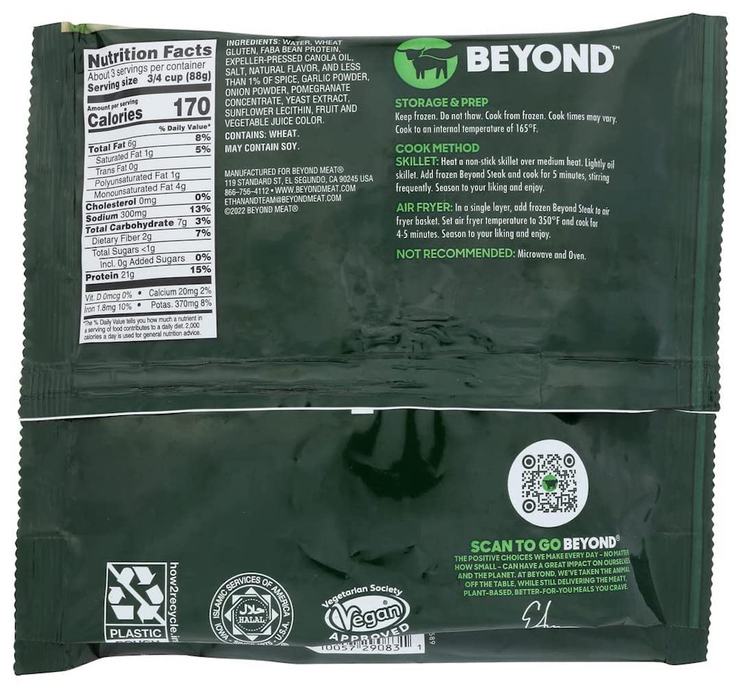 Beyond Meat Beyond Steak Plant-Based Seared Tips, 10 Oz