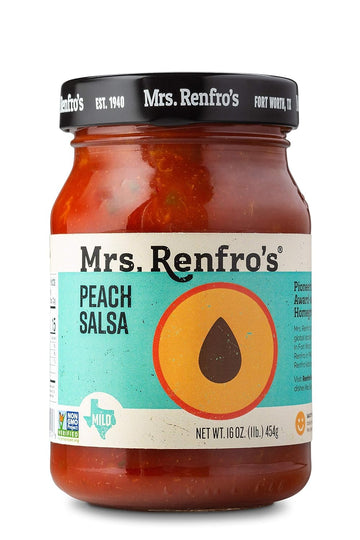 Mrs. Renfros Salsa Peach Gourmet 16.0 OZ(Pack of 3)
