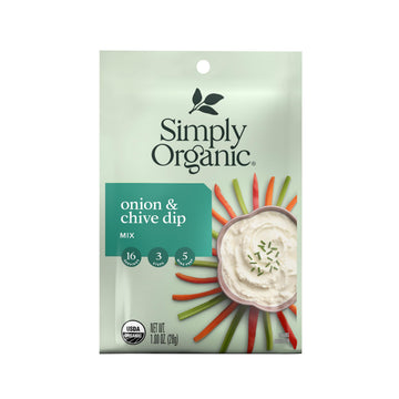 Simply Organic Onion & Chive Dip Mix, Certified Organic | 1 oz