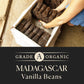 COOKS Organic Madagascar Vanilla Beans - Grade A Pods for Extract & Baking, 10 Count