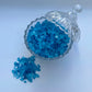 SweetGlob Old Fashioned Medium Rock Sugar Candy Gems, Lump Sugar Rock Crystals (1 Pound, Blue Raspberry)