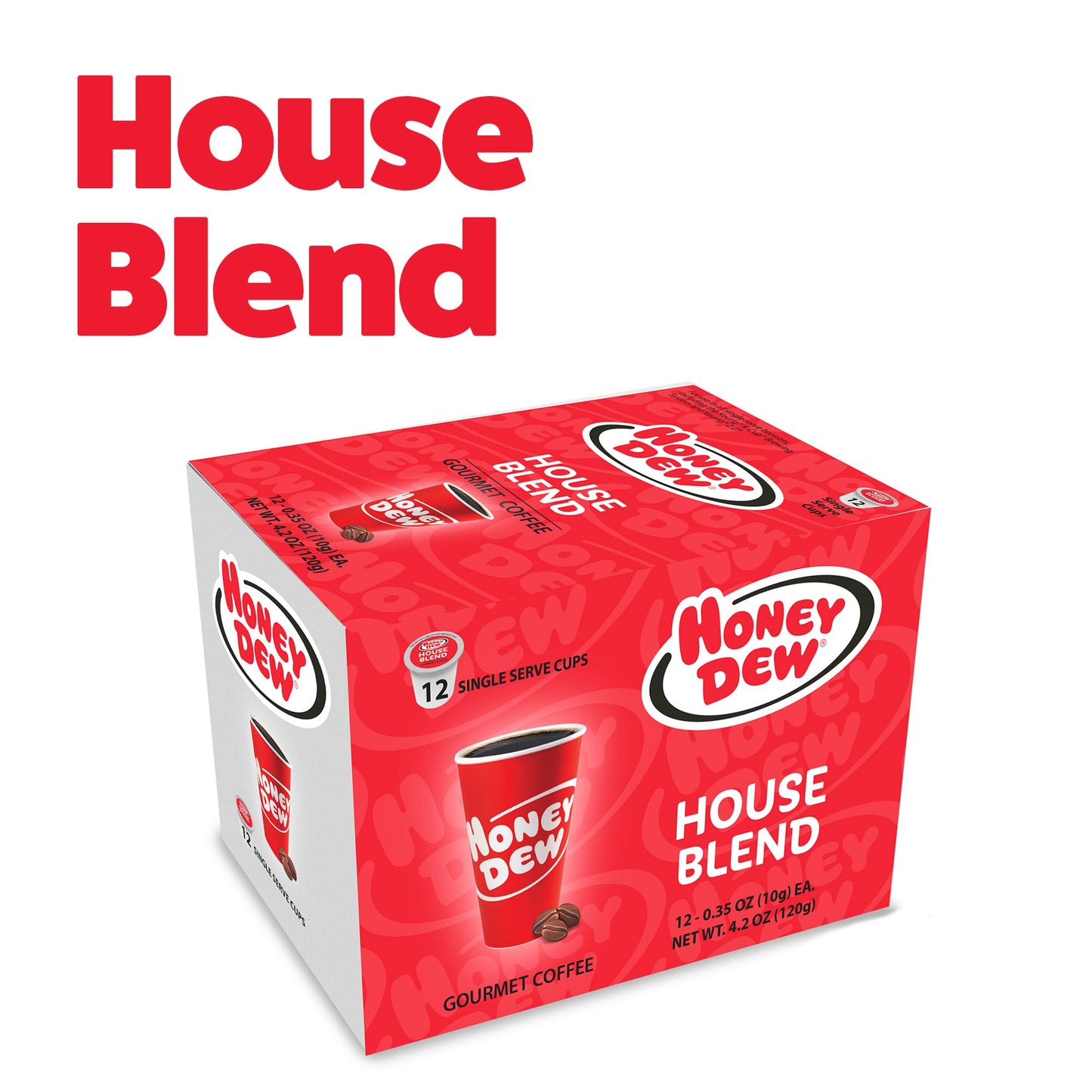 Honey Dew Coffee – House Blend – Single Serve Coffee Pods, Compatible With Keurig Malt-Inspired – 12 Pods