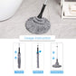Eyliden Mop With 2 Reusable Heads, Easy Wringing Twist Mop, With 57.5 Inch Long Handle, Wet Mops For Floor Cleaning, Commercial