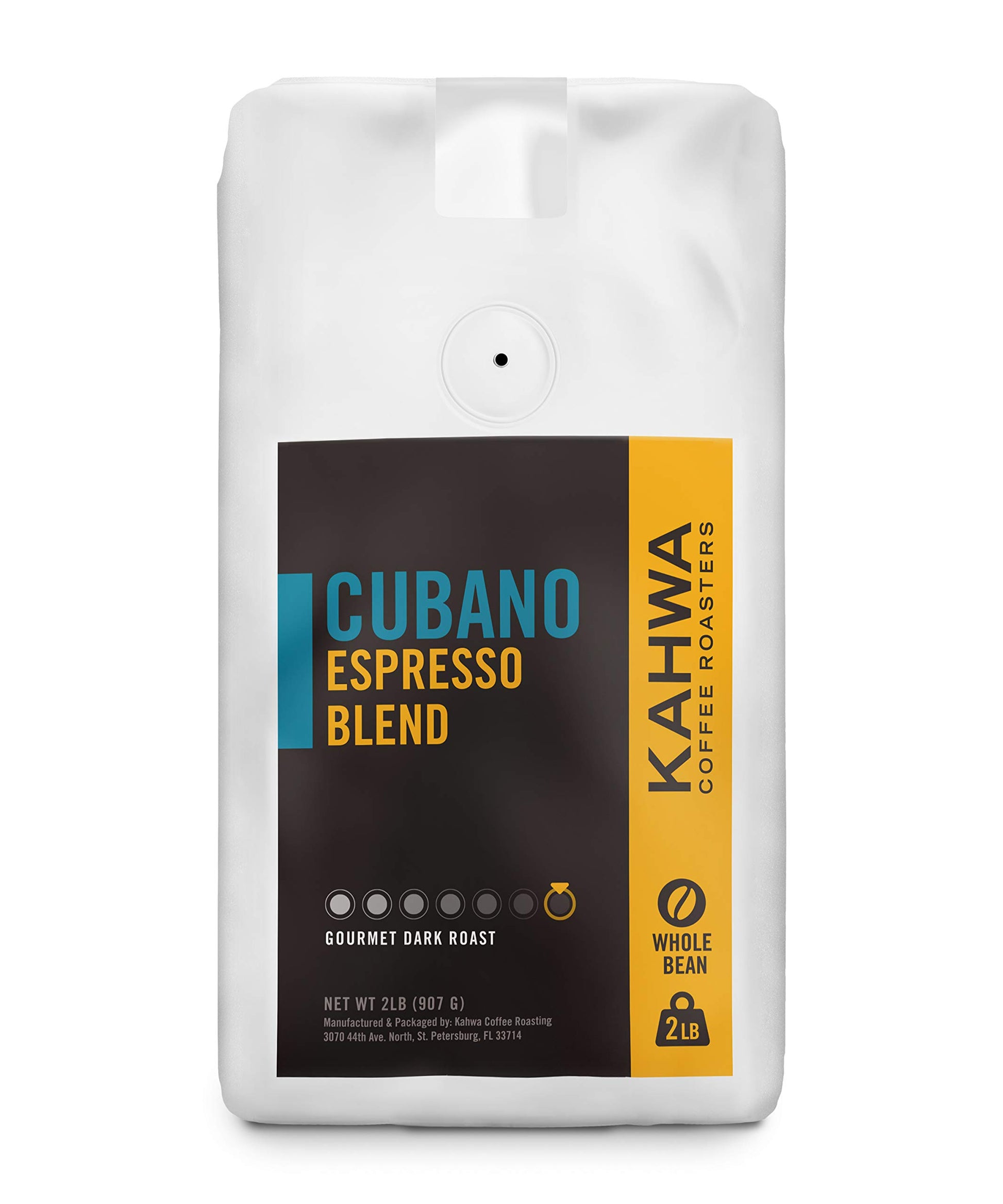 Kahwa Cuban Coffee Beans, Cubano Dark Roast Espresso Blend, Whole Bean Coffee, 2 Lb Bag
