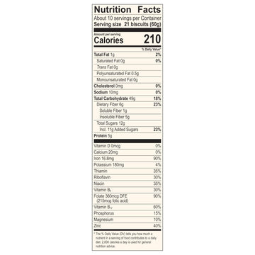 Mom'S Best Blueberry Wheatfuls Shredded Wheat Cereal, Made With Whole Grain, No Artificial Flavors Or Preservatives, 22 Oz Box