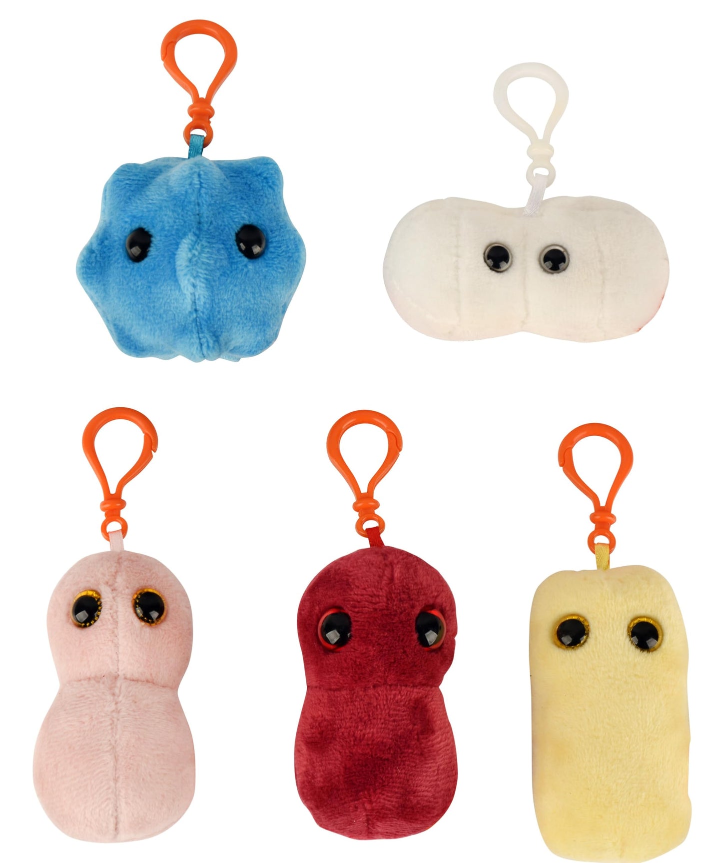 Giantmicrobes Sick Day Themed Gift Box - Learn About These Common Germs With This 5 Piece Box Set Of 3'' Keychains, Uniquely Edu