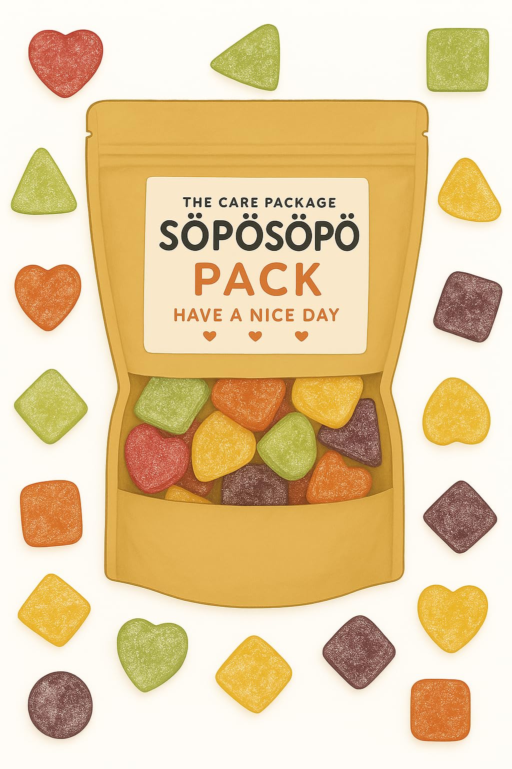 SÖPÖSÖPÖ Scandinavian Treat Pack – Missä-X Fruity Sour Gummies – 150g Vegan Candy Bag