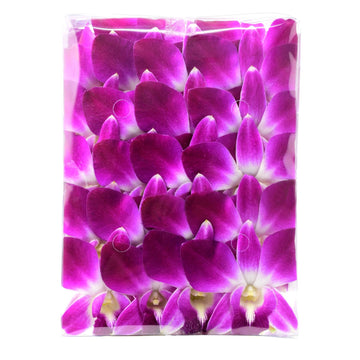 Miami Fresh Orchid Flower Orchidclub Usa Sunne Tropical Loose Bloom Diy Lei, Food & Drink Decoration (50 Purple)