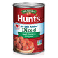 Hunt's Diced Tomatoes with Basil, Garlic & Oregano No Salt Added, 14.5 oz, 12 Pack