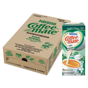 Nestle Coffee mate Coffee Creamer, Irish Creme, Liquid Creamer Singles, Non Dairy, No Refrigeration, 0.375 fl oz Tubs (Pack of 2