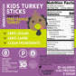 Mission Meats Kids Turkey Sticks - 100% Free Range, Healthy Snacks For Kids And Toddlers, Gluten & Nut Free, 0.5Oz, 24 Count (Pa
