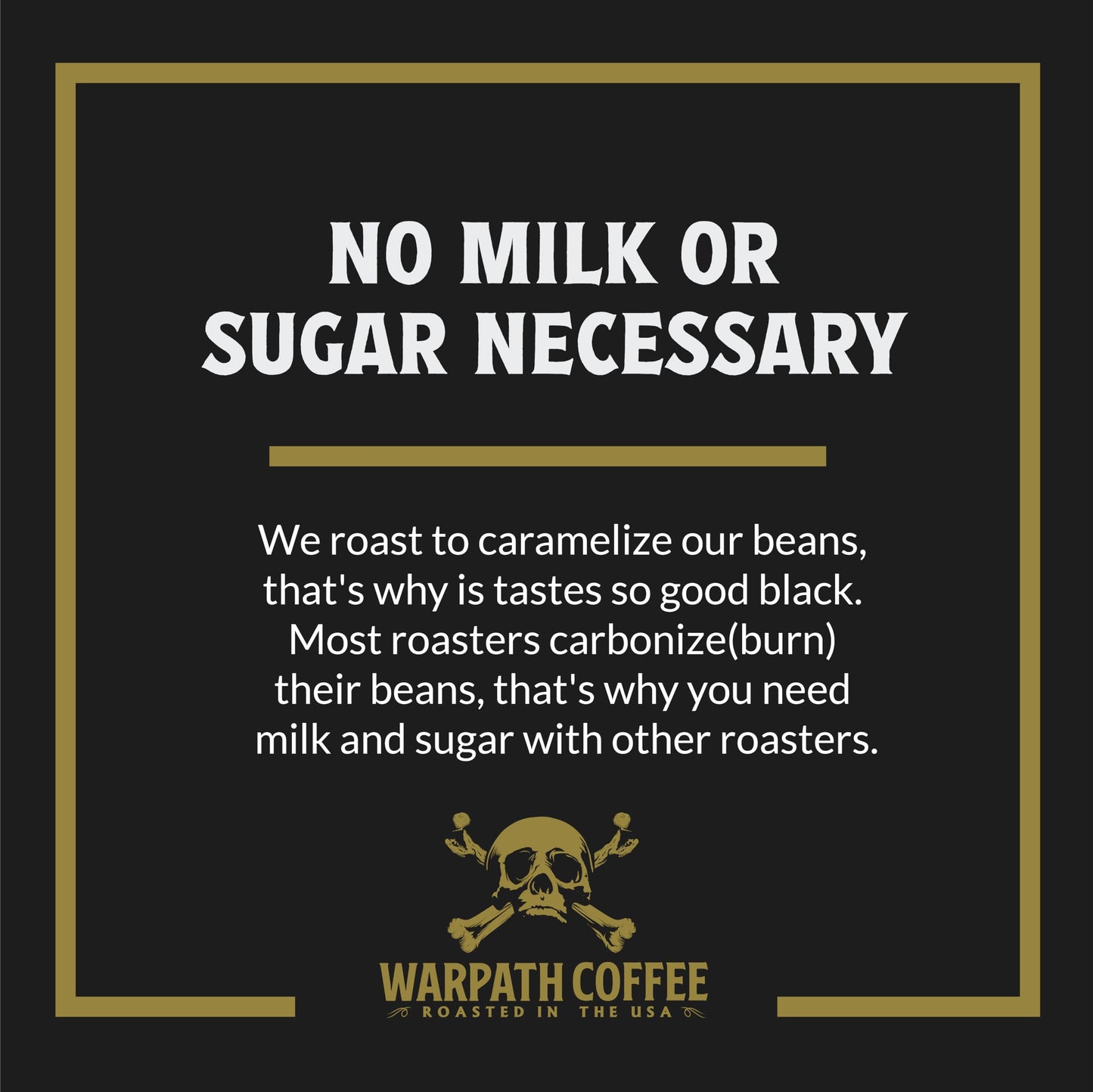 Warpath Coffee Light Roast Ground Coffee, Dark Chocolate Blend, High Caffeine, 12oz