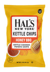 Hals New York Kettle Cooked Potato Chips, Gluten Free, 2oz (Honey BBQ, Pack of 6)