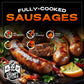 Grumpy Butcher Classic Grill Food Gift – Wagyu Sirloin Burger Patties (2 × 8 Oz) & Jumbo Beef Hot Dogs (4 × 4.5 Oz) – Enhanced Bbq Meat Basket Assortment – Steakhouse Quality, Gourmet Grill Gift