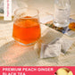 Teelux Peach Ginger Black Tea, Mellow Black Tea With Spicy Ginger & Peach Flavor, Caffeinated, 100 Count
