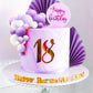 Purple Cake Decoration Lavender Purple Balls Cake Topper Baby Shower Cake Decoration For Wedding Bridal Shower Birthday