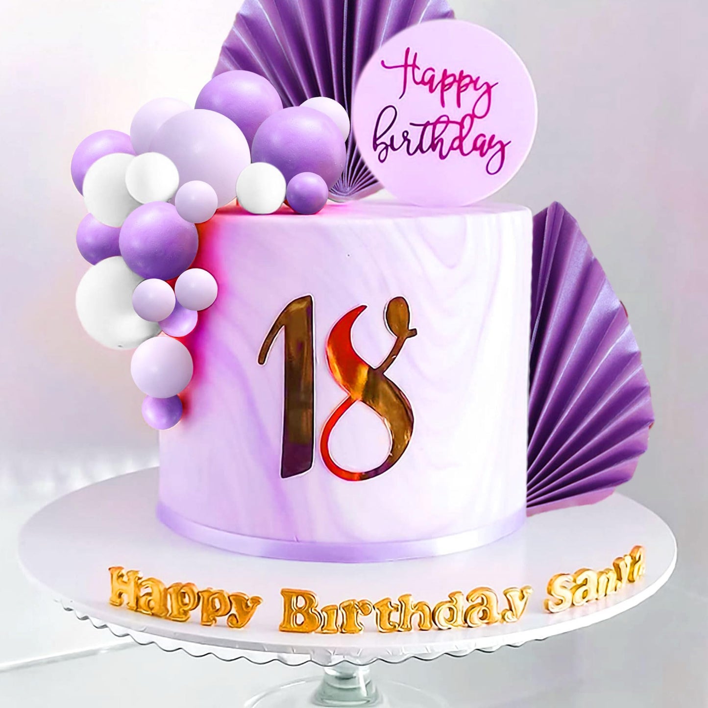 Purple Cake Decoration Lavender Purple Balls Cake Topper Baby Shower Cake Decoration For Wedding Bridal Shower Birthday