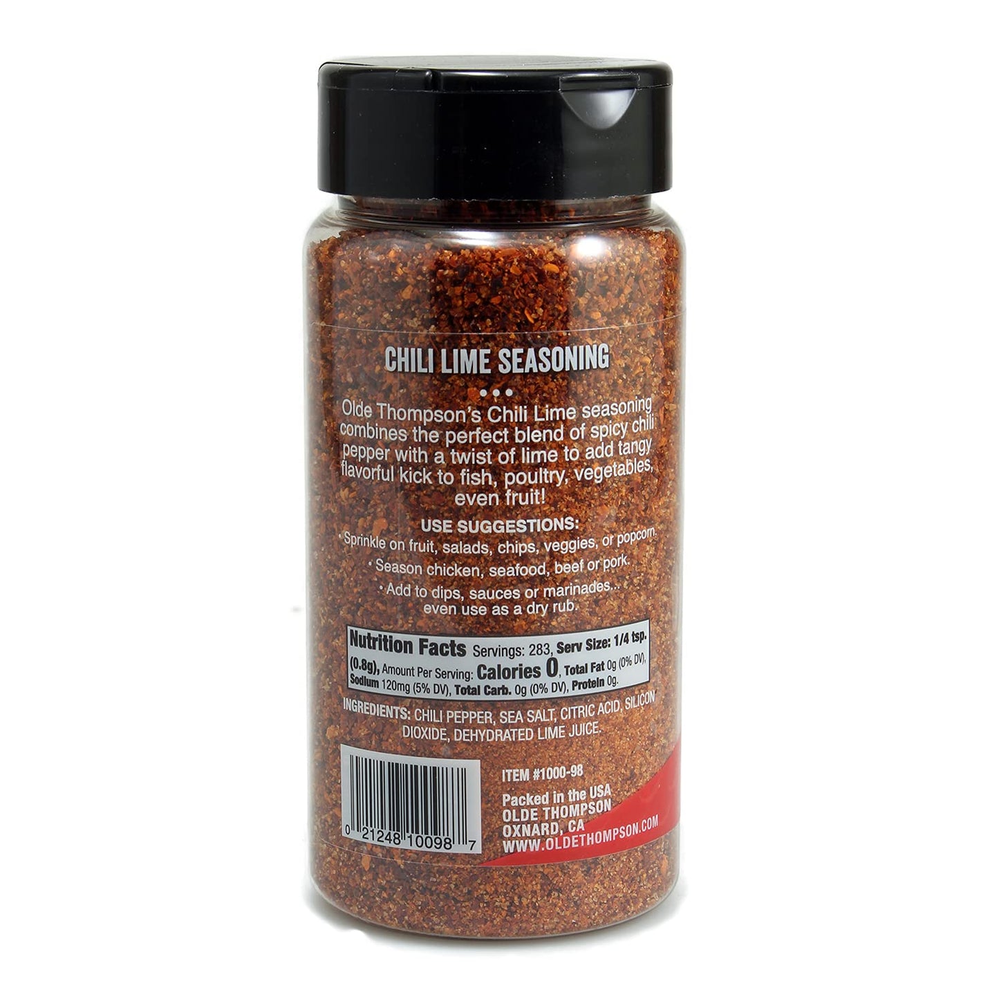 Olde Thompson Chile Lime Seasoning, Perfect Blend of Spicy Chili and Tangy Citrus, 7.9 Ounce