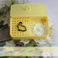 Piaolgyi Cornstarch Container For Polymer Clay,Cornstarch Storage Box For Polymer Clay Earring Diy(Yellow)