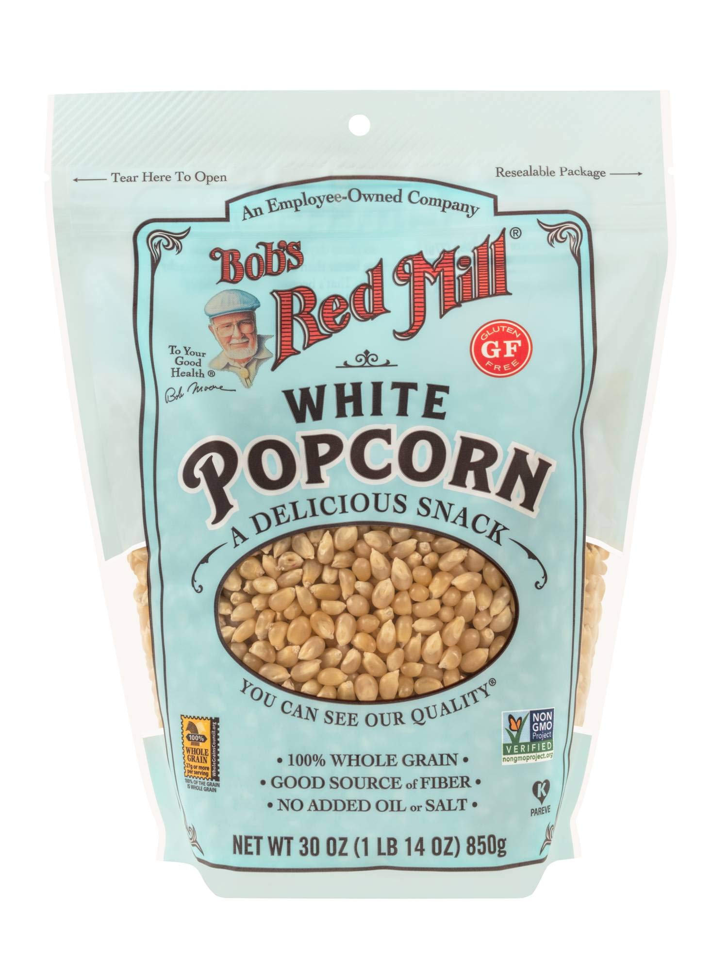 Bobs Red Mill Whole White Popcorn 30-Ounce