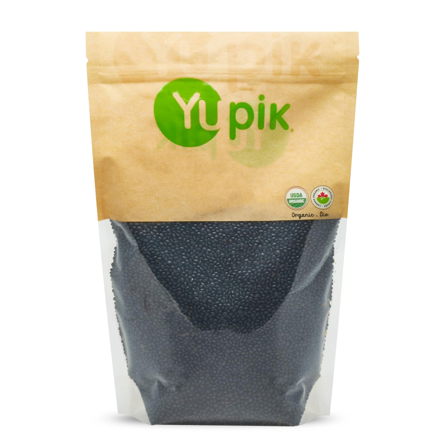 Yupik Organic Black Beluga Lentils, 2.2 lb (35.2 oz), Non-GMO, Vegan, Gluten-Free, Kosher, Raw, Sugar-Free - Rich in Protein, Fi