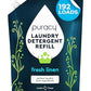 Puracy Liquid Laundry Detergent Refill - 48 Fl Oz, Natural & Scent-Free, 192 Loads, Dioxane Free, Stain Fighting Enzymes, Fresh Linen