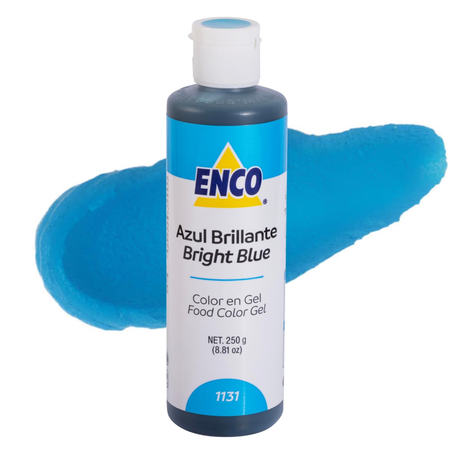 ENCO Food Coloring Gel, Bright Blue, 8.8 Fl Oz, Vegan, Concentrated