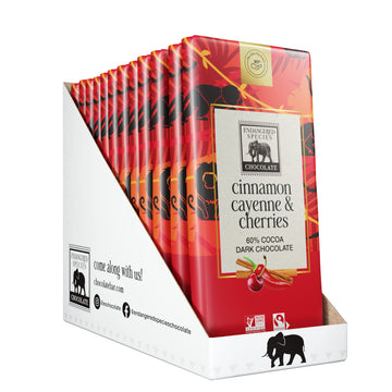 Endangered Species Choclate Bars (Dark W/Cinnamon, Cayenne & Cherry (60%))
