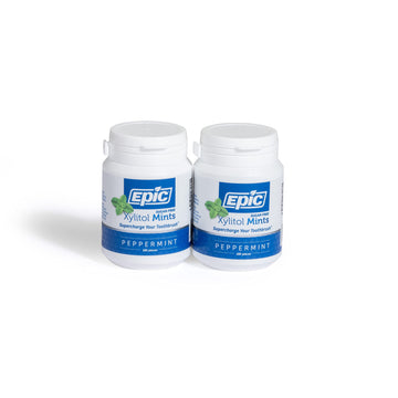 Epic Mints - Aspartame Free 100% Xylitol Mints - Sugar Free Mints Peppermint Flavored, 180 Pieces (Pack Of 2)
