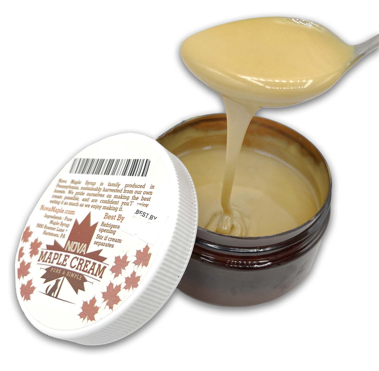 Nova Maple Syrup Maple Cream Butter Spread - Pure Grade-A, 1 Pound