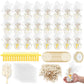 Chunful 24 Set Baptism Wedding Almond Candy Favors for Guests Include Ring and Tulle Bag DIY Almond Candy Souvenirs Italian Wedd