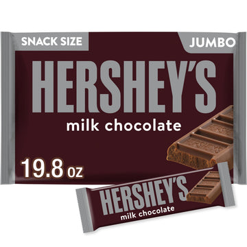 HERSHEYS Milk Chocolate Snack Size, Candy Jumbo Bag, 19.8 oz
