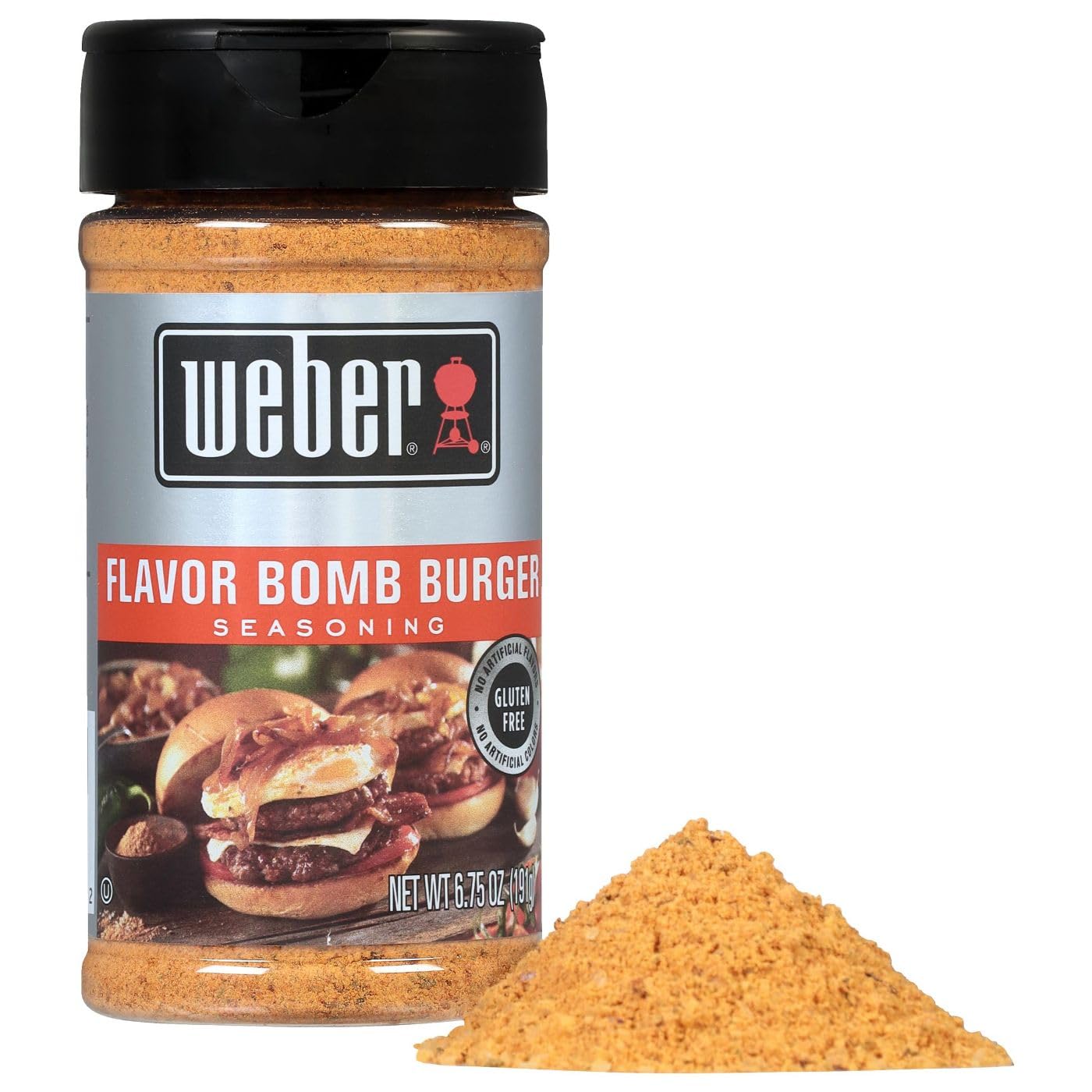 Weber Flavor   Burger Seasoning, 6.75 Ounce Shaker, Model 1151247