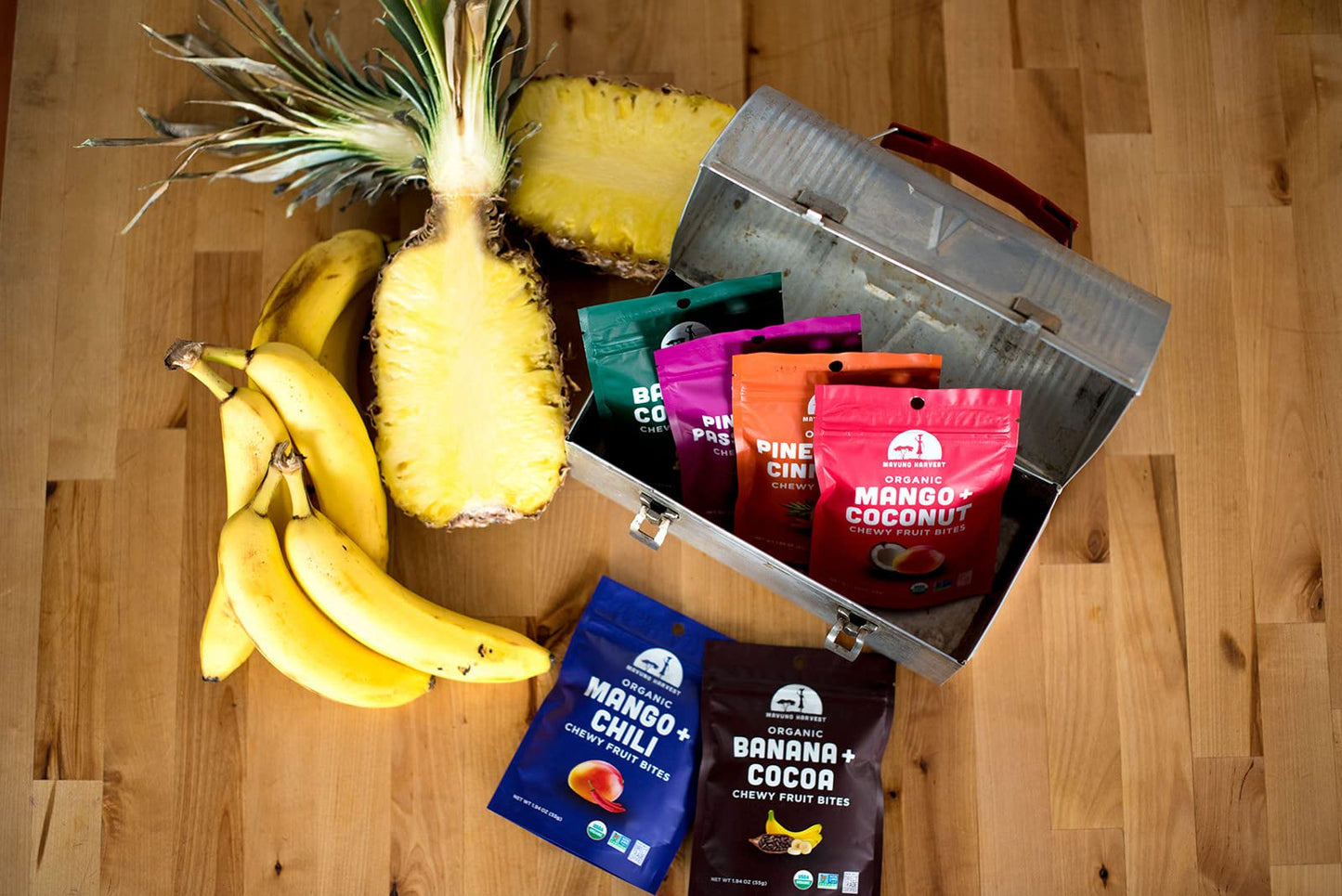 Mavuno Harvest Organic Fruit Snacks - Chewy Fruit Bites - Fiber-Rich & Healthy Food for Kids & Adults - Ethically Sourced, Non-G
