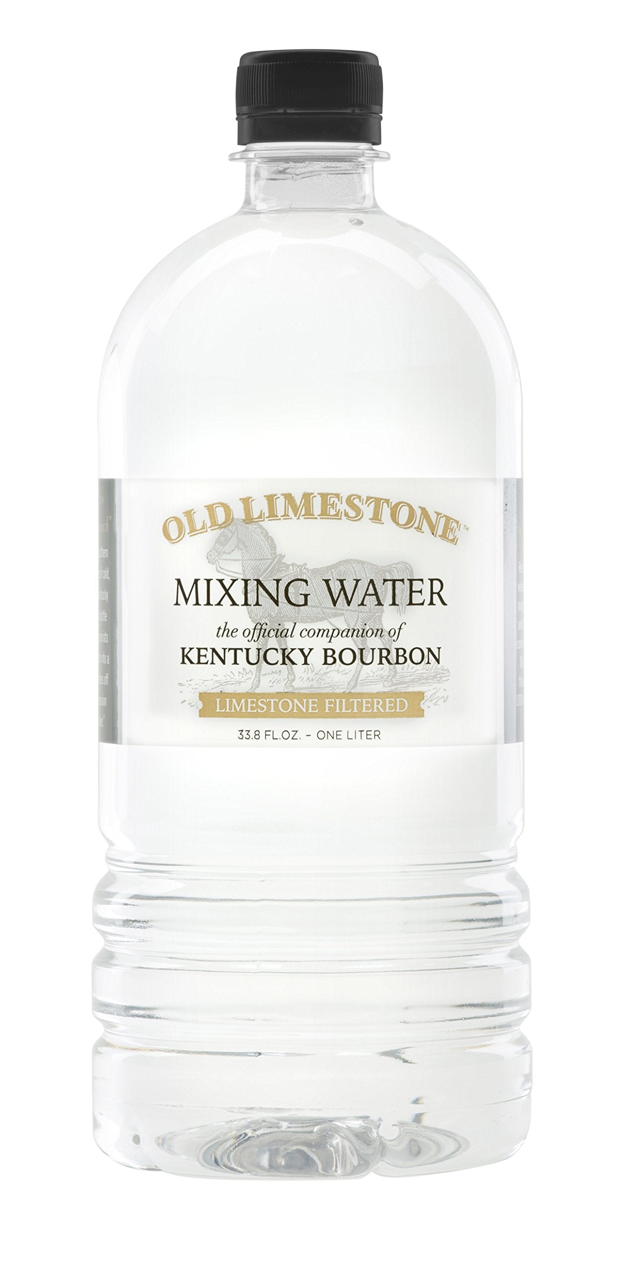 Old Limestone Pack of 4 1 Liter Bottles - 8.45 Fl Oz Each, Clear Plastic