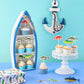 Wernnsai 36Pcs Fishing Cupcake Toppers Gone Fishing Birthday Cake Toppers Supplies For Baby Shower Fisherman Boys Birthday Party