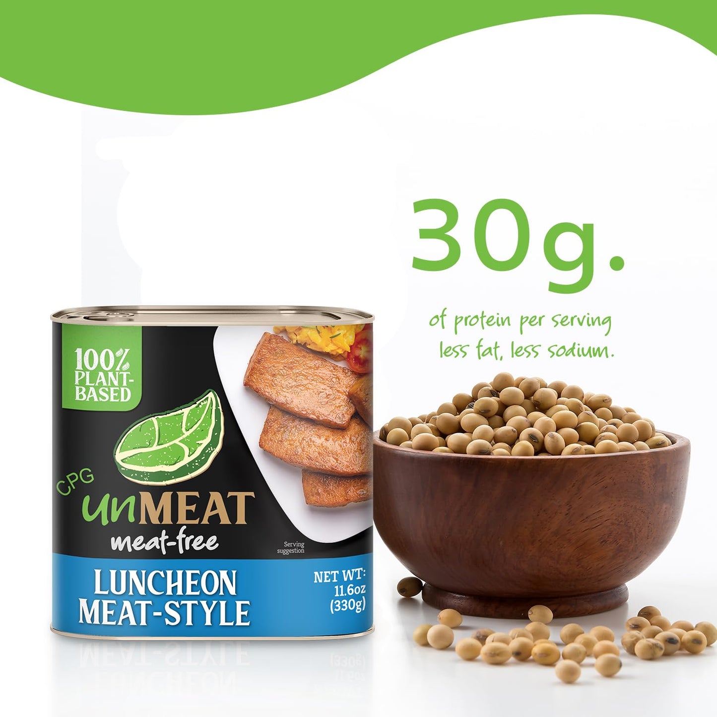 Unmeat Plant Based Meat | Easy To Prepare Plant Based Protein | Vegan Meat With Less Calories, Luncheon Meat Style, 12 Pack