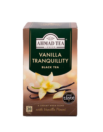 Ahmad Tea Black Tea, Vanilla Tranquility, 20 Teabags, Caffeinated, Sugar-Free
