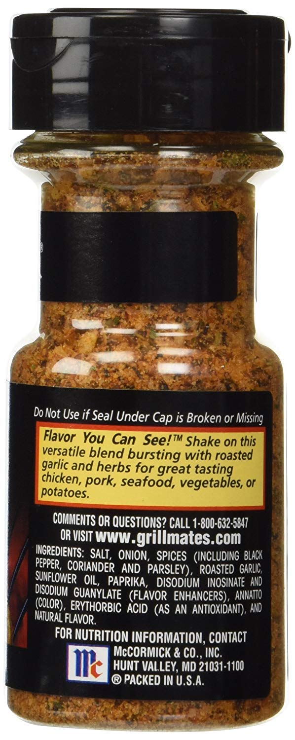 Mccormick Grill Mates Roasted Garlic & Herb Seasoning, 2.75 Oz (Pack Of 3)