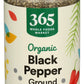 365 Everyday Value, Organic Black Pepper Ground, 1.8 oz