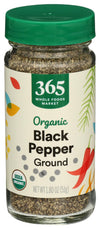 365 Everyday Value, Organic Black Pepper Ground, 1.8 oz