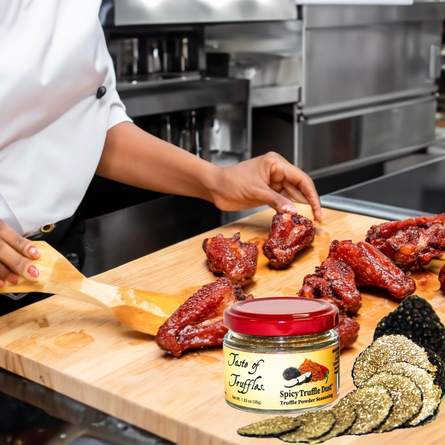 TASTE OF TRUFFLES Truffle Dust Seasoning, Truffle & Mushroom Powder, Vegan, 1.23 oz