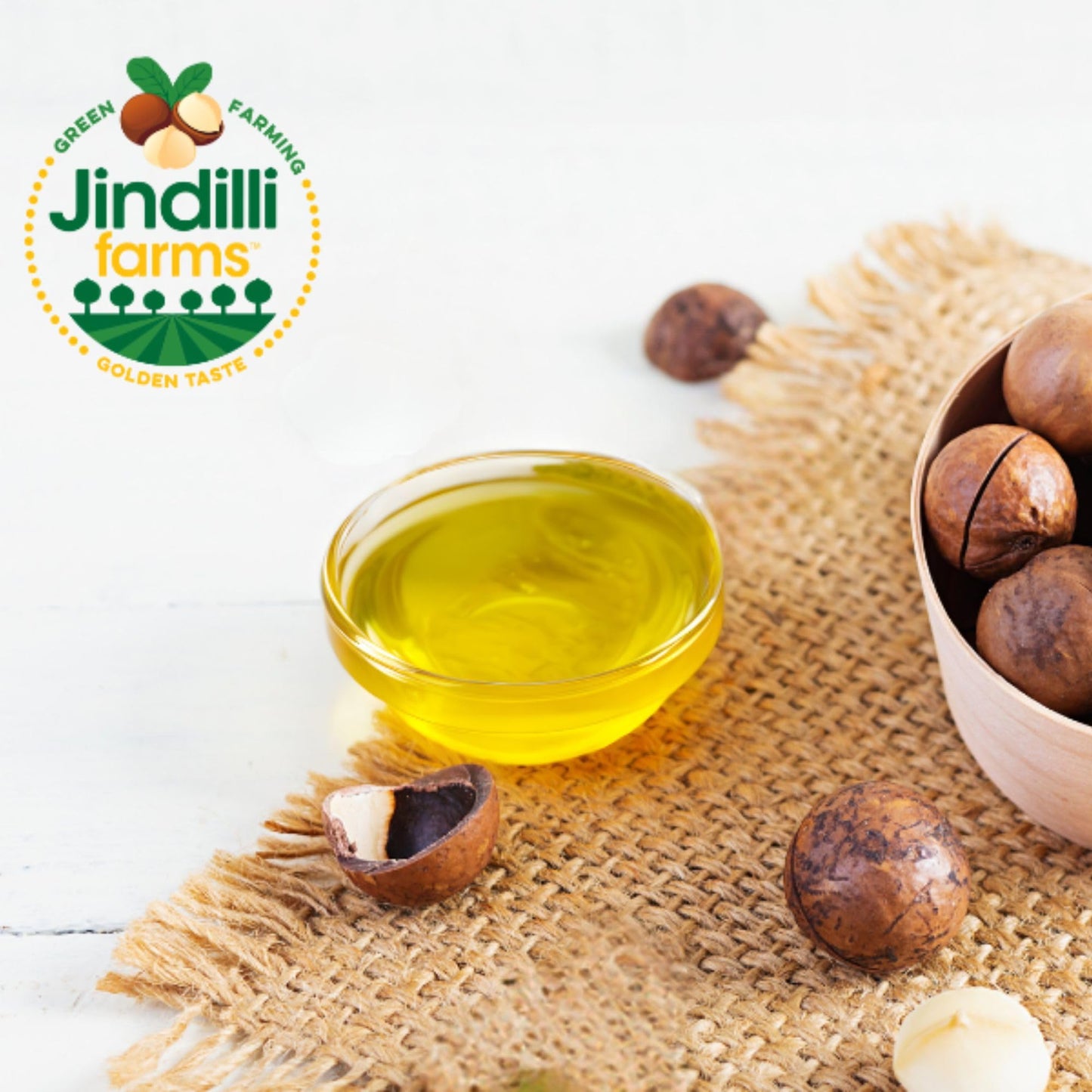 Jindilli Farms Macadamia Nut Cooking Oil, Cold Pressed, Non-GMO, Vegan, 8.5 Fl Oz
